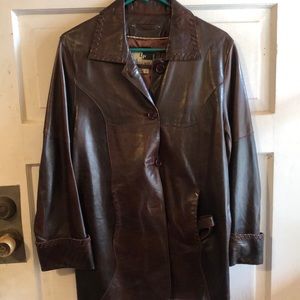 Women Lucien Picard leather brown jacket